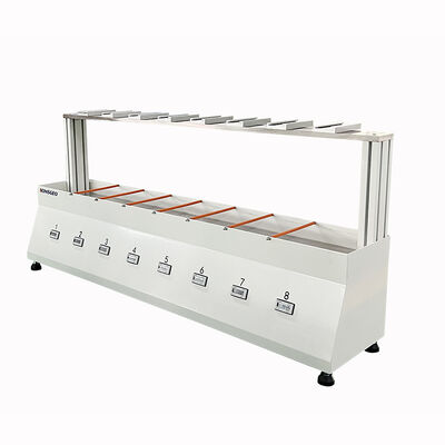 Instrumento de prueba de fuerza de cizallamiento estático según norma ASTM con 10 juegos de carga y simulación de temperatura y humedad para pruebas de resistencia al cizallamiento de cinta adhesiva